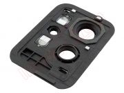 embellecedor / marco negro acero "steel black" con lentes de cámaras traseras para realme gt2 pro, rmx3301, rmx3300